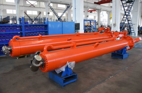 Customized Welded Hydraulic Cylinders Double Acting Hydraulic Ram Rustproof