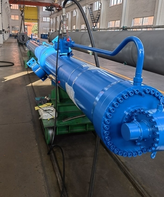 Top denudate Radial Gate Long Hydraulic Cylinder 1200mm DNV Certification